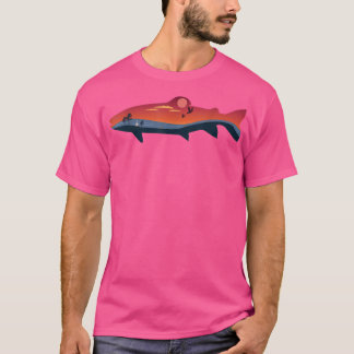 Fisherman Fly Fishing Lover Trout Fish Outdoor Nat T-Shirt