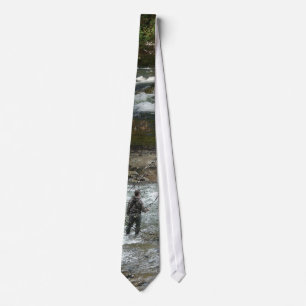 Fisherman in Rushing River Tie