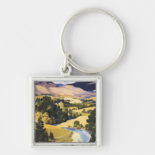 Fisherman in the Eden Valley Key Ring