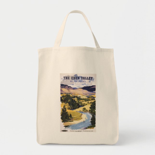 Fisherman in the Eden Valley Tote Bag (Front)