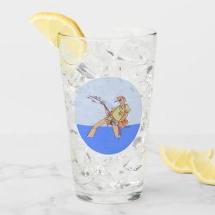 Fisherman Inside Collins glass tumbler