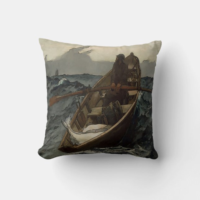 Fisherman, Old Man Cushion (Front)
