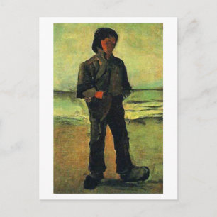 Fisherman on the Beach, Vincent van Gogh Postcard