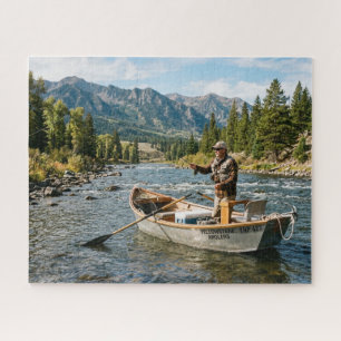 Fisherman on the Yellowstone River Jigsaw Puzzle