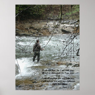 Fisherman River Isaiah 41:10 Print