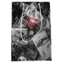 Fisherman’s Deck Custom Black and White Gift Bag