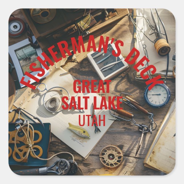 Fisherman’s Deck  Square Sticker (Front)