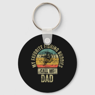 Fisherman Shirt My Favourite Fishing Buddies Call Key Ring