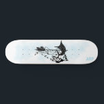 *~* FISHERMAN - Sword fishing Initials Fish Skateboard<br><div class="desc">*Energetically Enhanced / imbued SWORD FISHERMEN FISHERMAN FISHER MAN MAN FISHING silhouette . Soft Watercolor Blue background FISHERMEN FISHERMAN FISHER MAN SWORD FISHING silhouette . Creative artsy unique original modern trending design. . There is space for your INITIALS / MONOGRAM or Name. Use the designer tool if yu want to...</div>