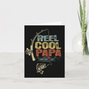 Fisherman Vintage Reel Cool Papa  Card