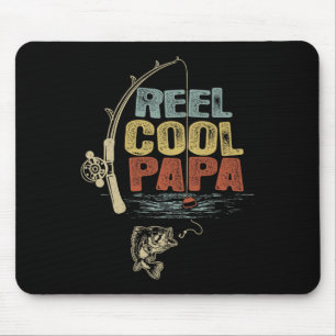 Fisherman Vintage Reel Cool Papa Mouse Pad