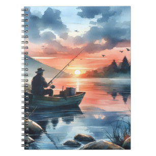 Fisherman Watercolor Art Notebook
