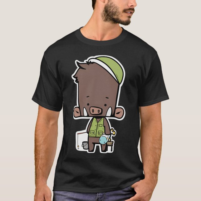 Fisherman Wild Boar T-Shirt (Front)