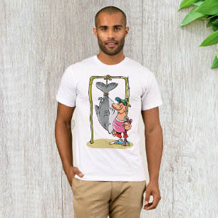 Fisherman With His Catch Mens T-Shirt
