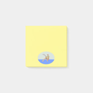 Fisherman yellow note pads