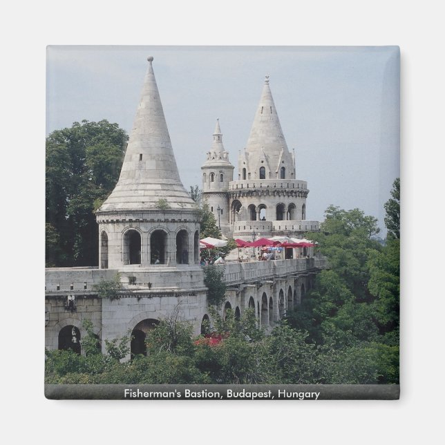 Fisherman's Bastion, Budapest, Hungary Magnet (Front)