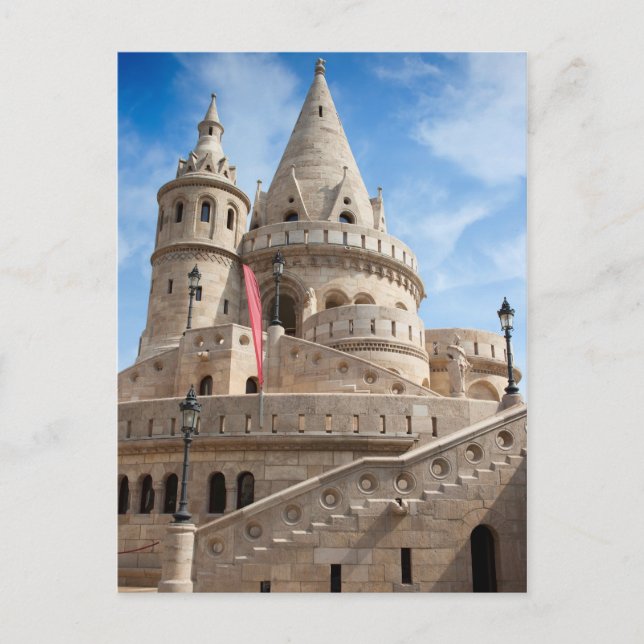 Fisherman's Bastion in Budapest Postcard (Front)