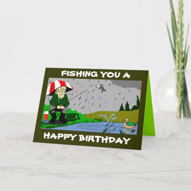 FISHERMANS BIRTHDAY CARD (Front)