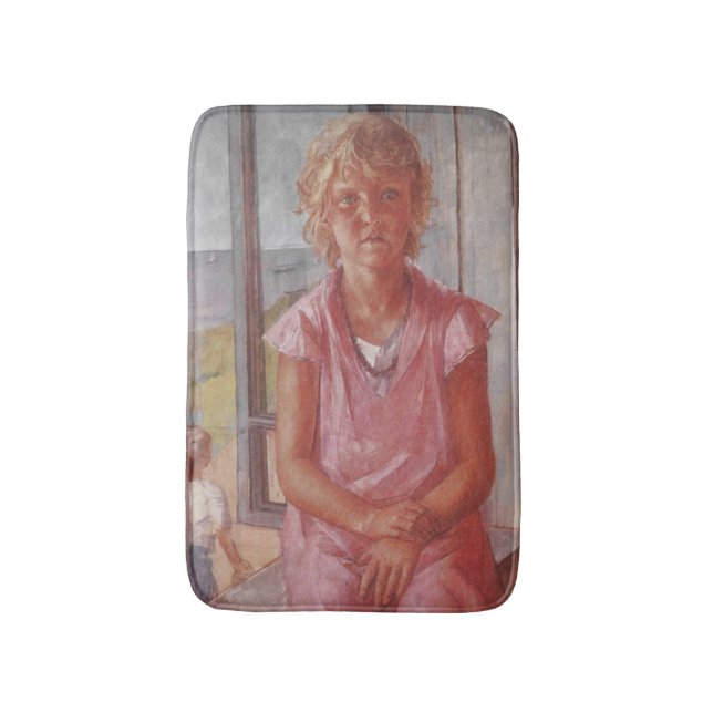 Fisherman's Daughter (Russian Art) Bath Mat (Front Vertical)