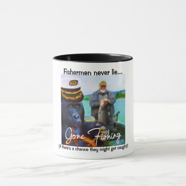 Fisherman's "Gone Fishing" Coffee Mug (Center)