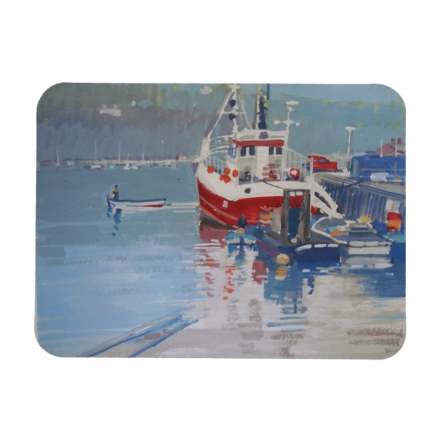 Fisherman's Quay Salcombe Magnet (Horizontal)