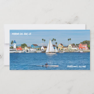 Fisherman's  Village - Marina Del Rey, CA Thank You Card