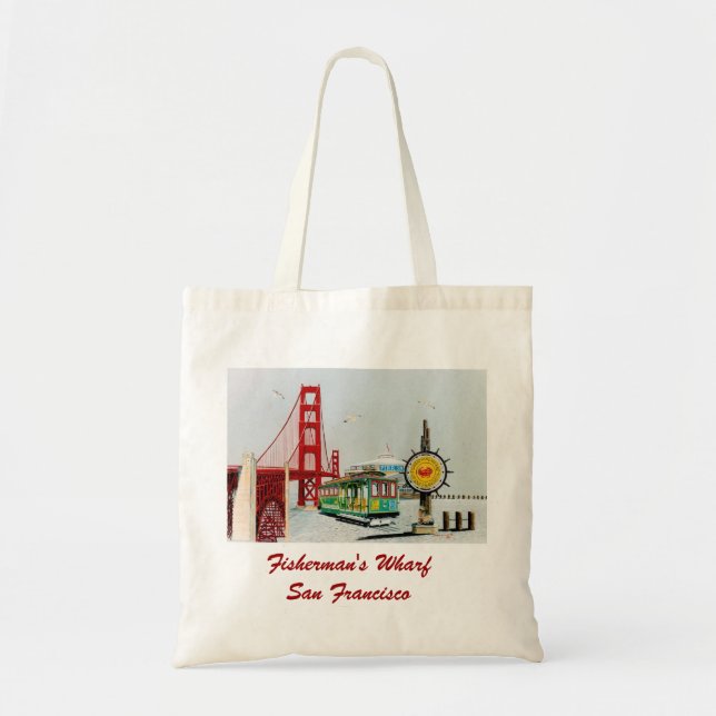 Fisherman's Wharf Tote Bag (Front)