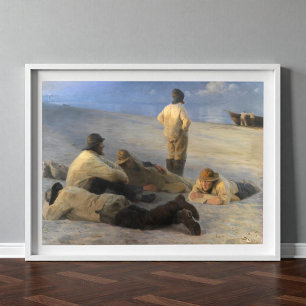 Fishermen at Skagen Beach, P.S. Krøyer, Art Poster