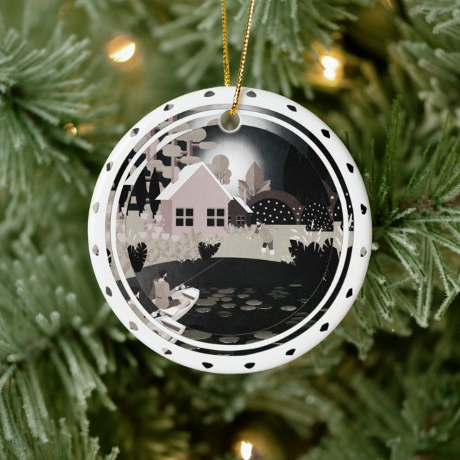Fishermen Ceramic Tree Decoration (Tree)