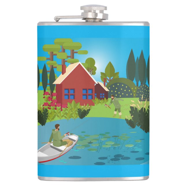 Fishermen Hip Flask (Front)
