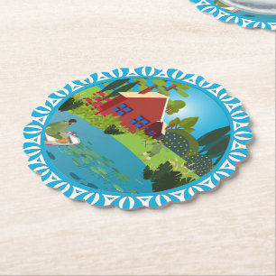 Fishermen Paper Coaster