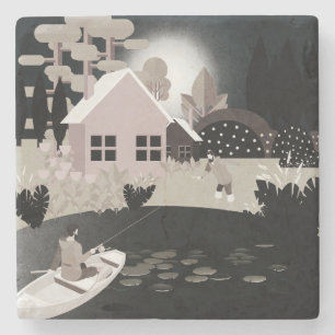 Fishermen Stone Coaster