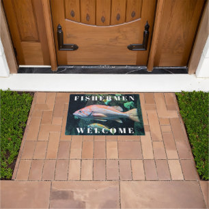 Fishermen Welcome Colourful Rockfish Photo Doormat