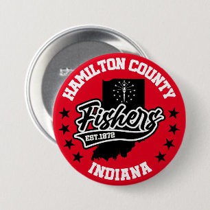 Fishers,Indiana 7.5 Cm Round Badge