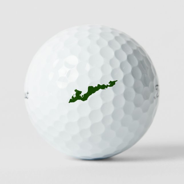 Fishers Island Classic Logo Golf Balls - Green (Front)