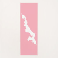 Fishers Island Yoga Mat – White/Pink