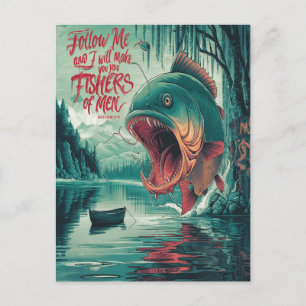Fishers Of Men Lake Scene Postcard