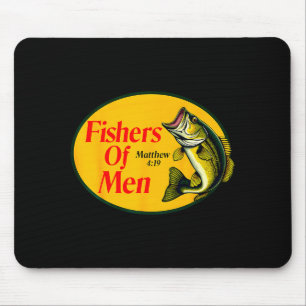 Fishers Of Men Matthew 4_19 Christian Fishing Bibl Mouse Pad