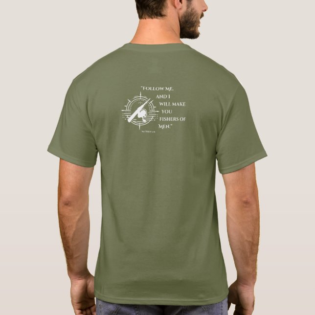 Fishers of Men Short Sleeve Men's Shirt (Back)