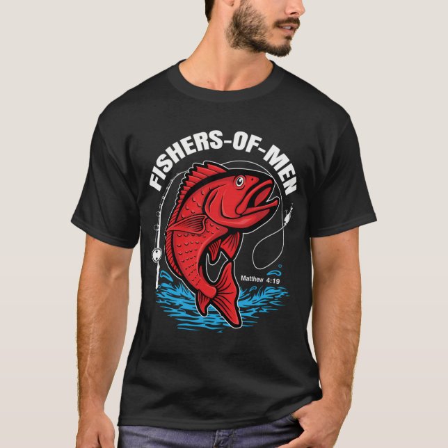 Fishers of Men White Lettering T-Shirt (Front)