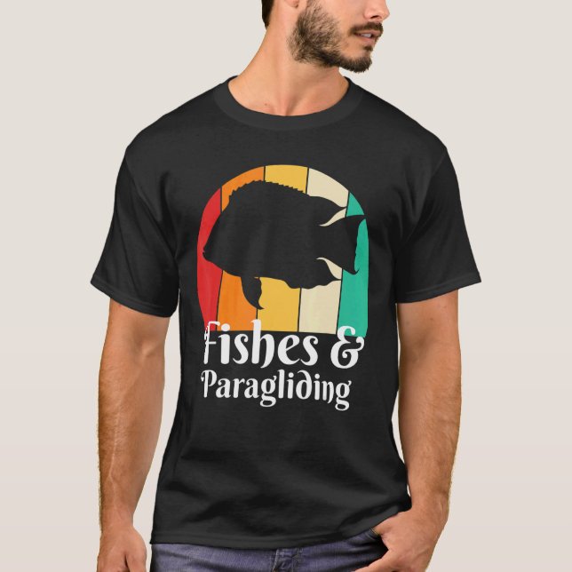 Fishes And Paragliding T-Shirt (Front)