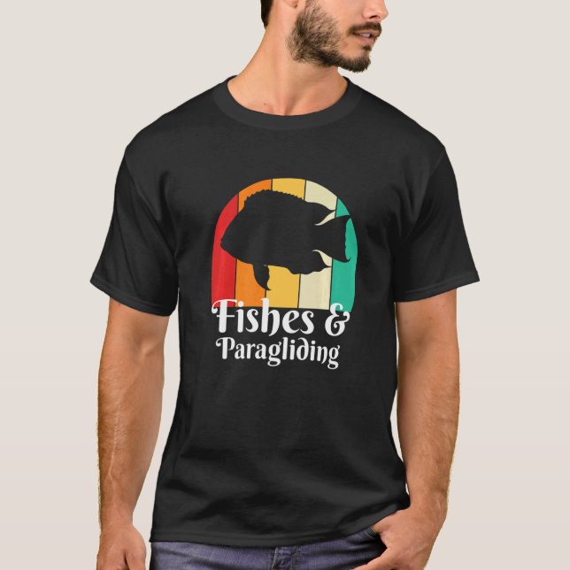 Fishes And Paragliding T-Shirt (Front)