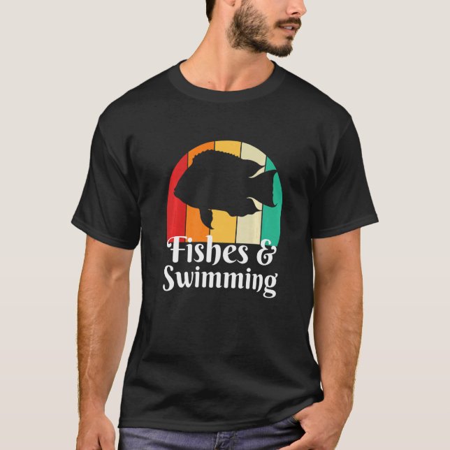 Fishes And Swimming   T-Shirt (Front)