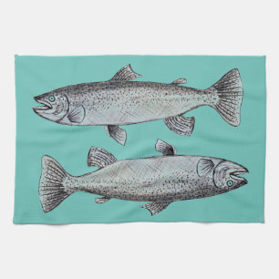 Fishes Art on Kitchen Towel