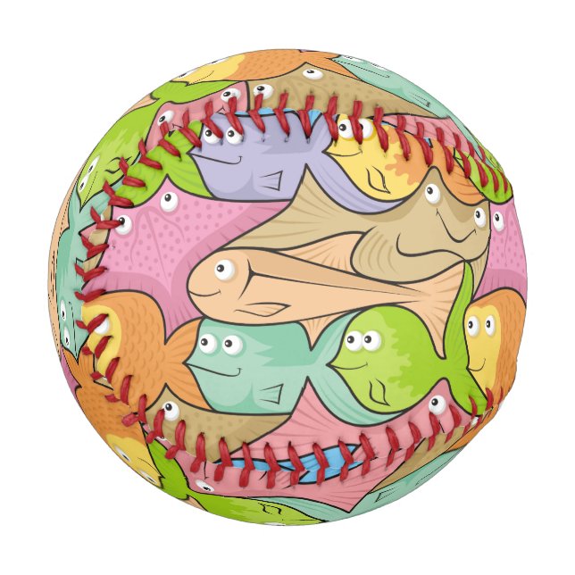 Fishes cartoon baseball (Back Right)