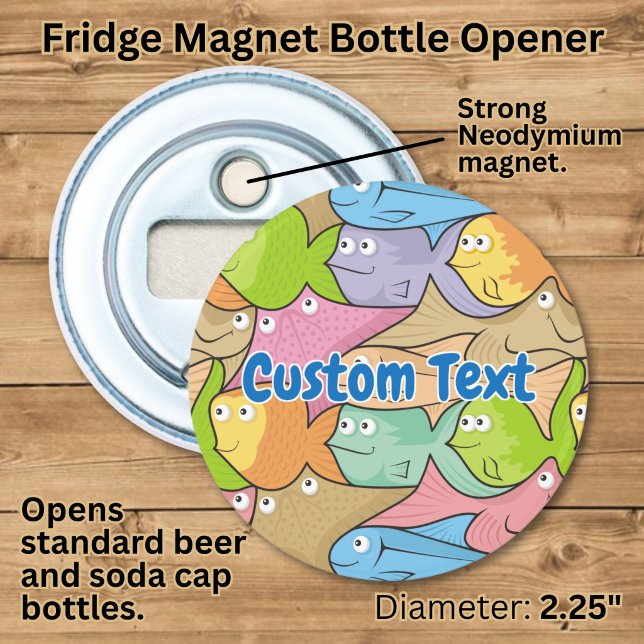 Fishes cartoon bottle opener (Creator Uploaded)