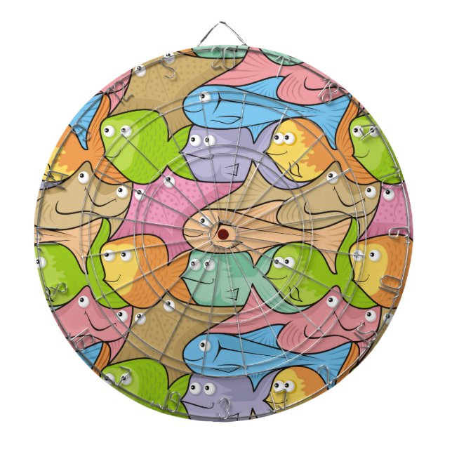 Fishes cartoon dartboard (Front)