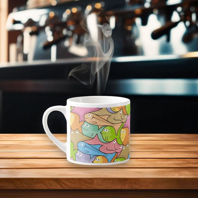 Fishes cartoon espresso cup (Creator Uploaded)