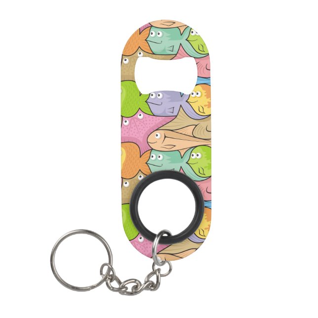 Fishes cartoon keychain bottle opener (Front)