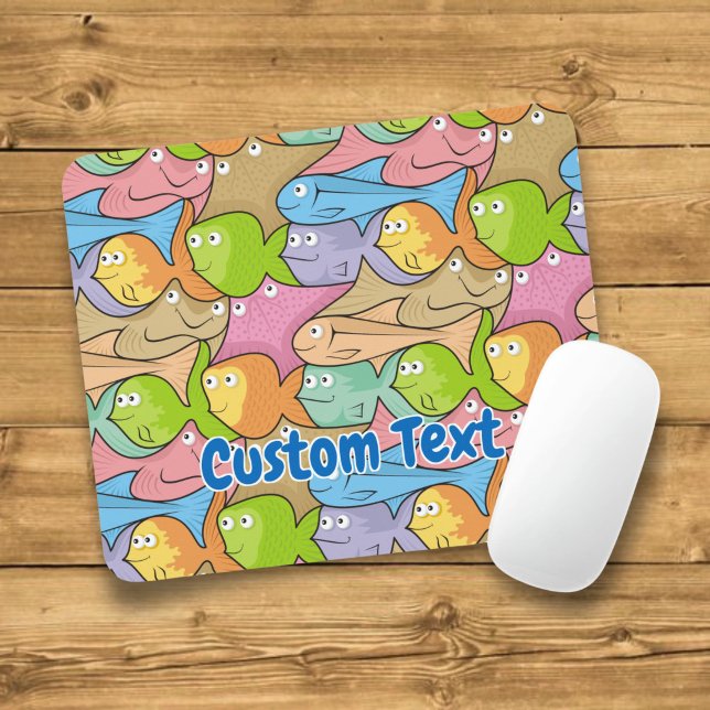 Fishes cartoon mouse pad (Creator Uploaded)